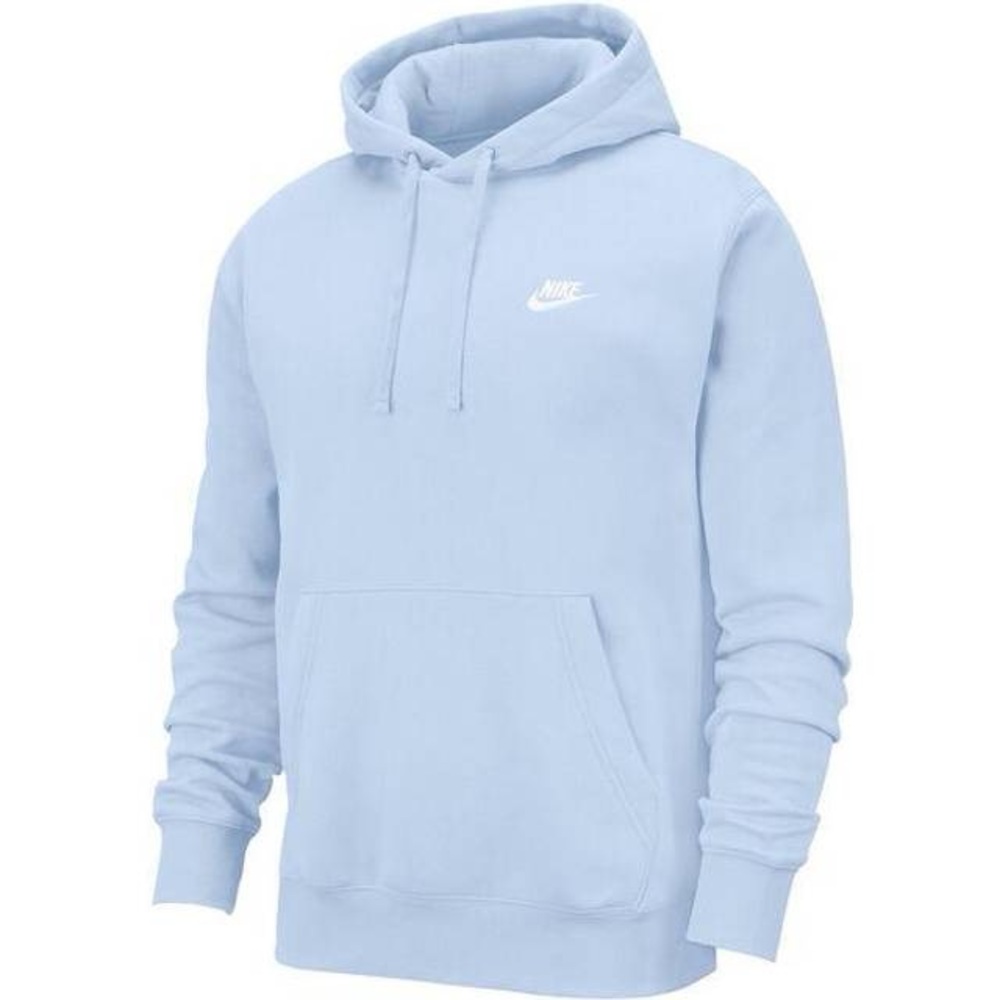 Light Blue Nike Club Fleece Pullover Hoodie - Women’s S